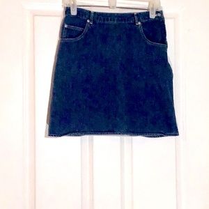 Street Wear blue jean skirt.